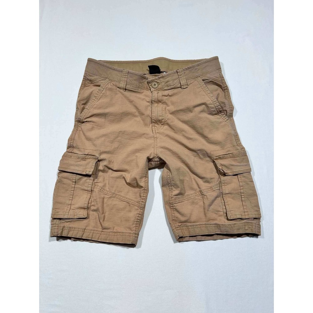 Southpole Mens Cargo Shorts Tan Khaki Ripstop Utility Pockets 32W